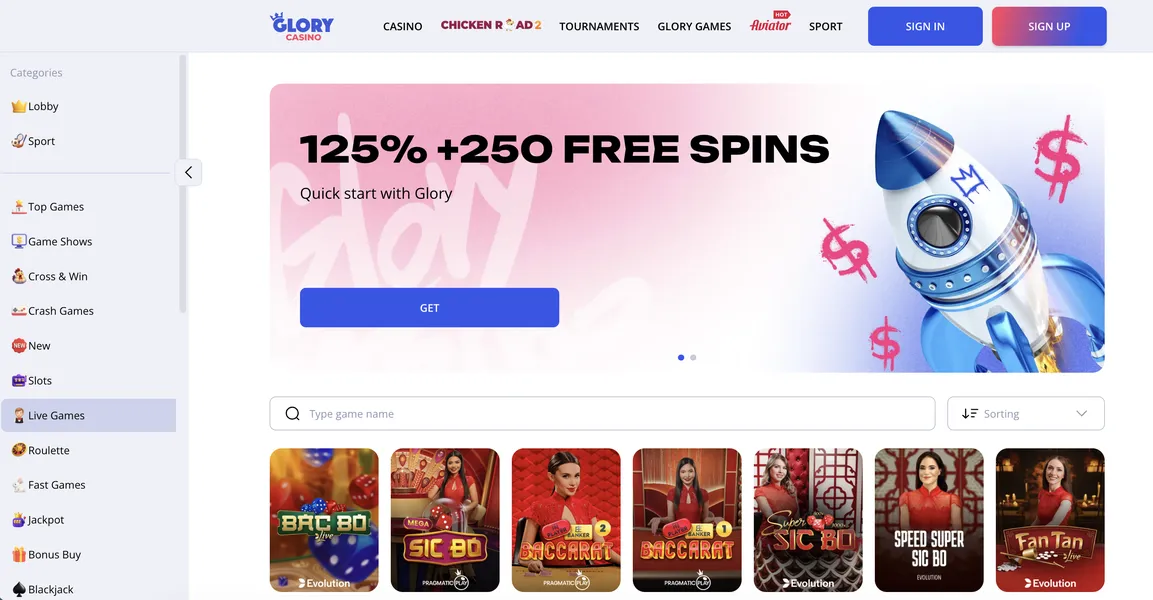 Live Dealers: Play with Female Croupiers at Crazy Time Glory Casino